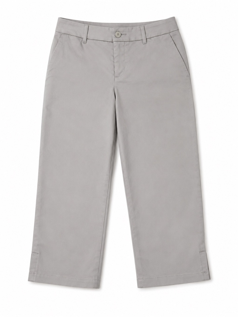 NWT croft & Barrow gray Capri dress casual pants